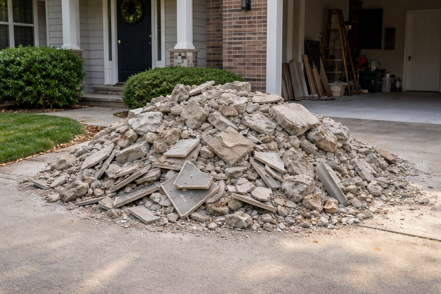 Before — Concrete & Tile